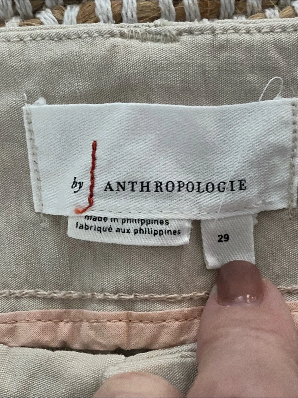 Anthropologie linen blend
